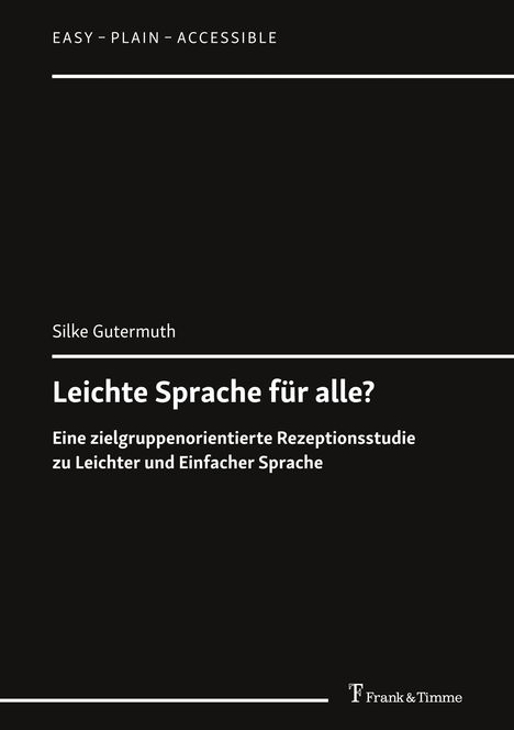 Silke Gutermuth: Leichte Sprache für alle?, Buch