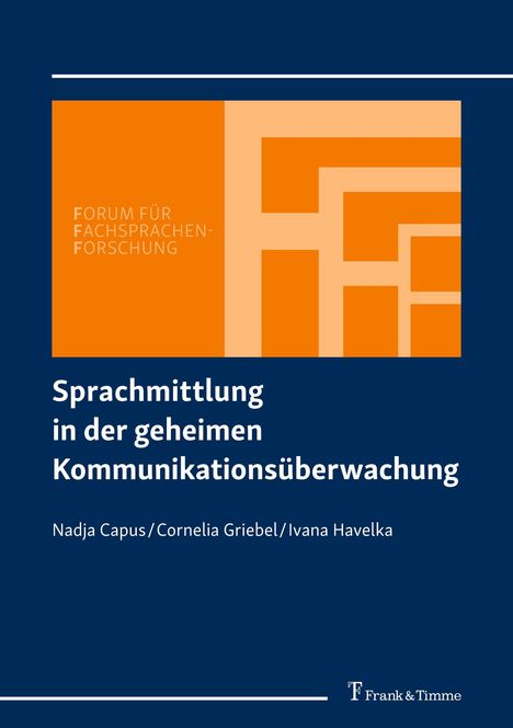 Nadja Capus: Sprachmittlung in der geheimen Kommunikationsüberwachung, Buch