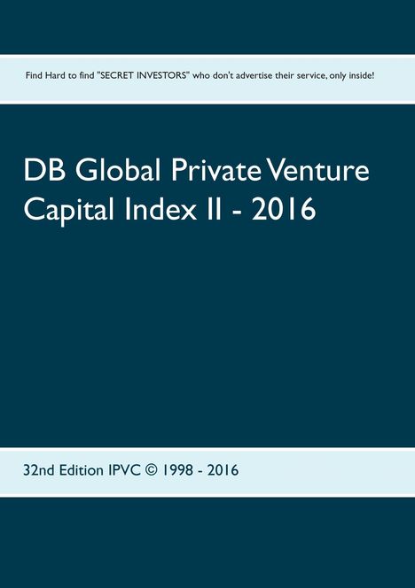 DB Global Private Venture Capital Index II - 2016, Buch