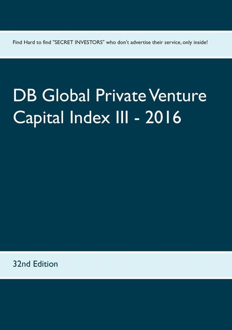 DB Global Private Venture Capital Index III - 2016, Buch