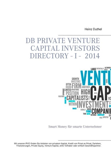 Heinz Duthel: DB Private Venture Capital Investors Directory I - 2014, Buch