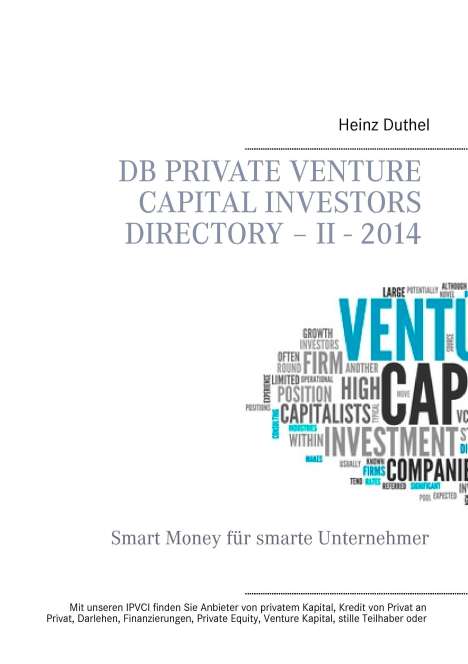 Heinz Duthel: DB Private Venture Capital Investors Directory ¿ II - 2014, Buch