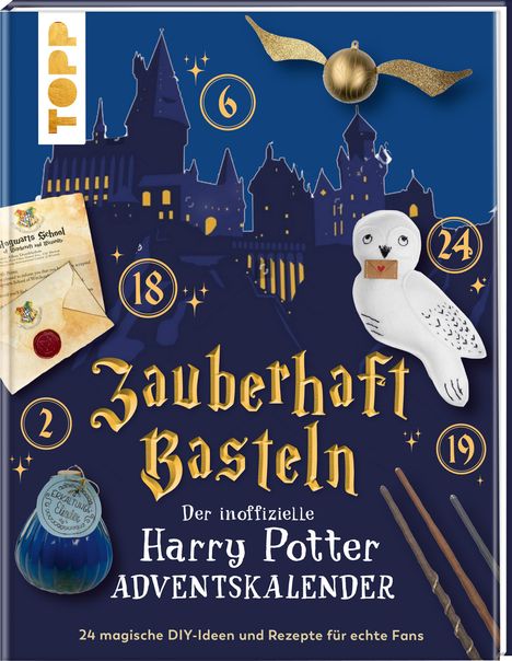 Susanne Wicke: Zauberhaft basteln. Der inoffizielle Harry-Potter-Adventskalender. Adventskalenderbuch., Buch