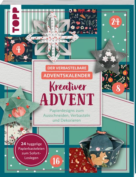 Der verbastelbare Adventskalender: Kreativer Advent. Papierdesigns zum Ausschneiden, Verbasteln und Dekorieren., Buch