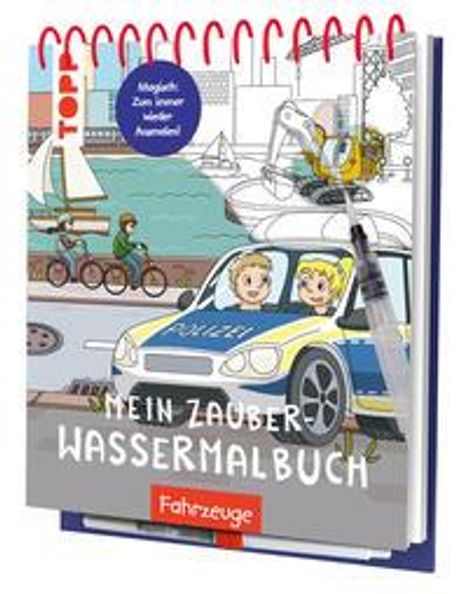 Silke Düsener: Mein Zauber-Wassermalbuch Fahrzeuge, Buch