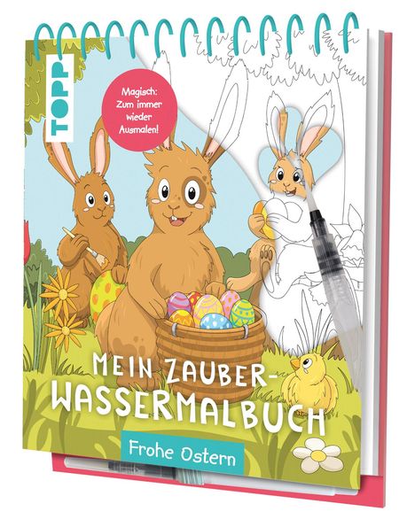 Janina Heese: Mein Zauber-Wassermalbuch Frohe Ostern, Buch