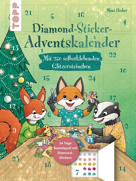 Mimi Hecher: Diamond-Sticker-Adventskalender, Buch