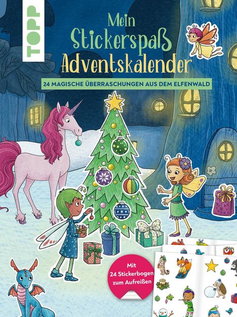 Mimi Hecher: Mein Stickerspaß-Adventskalender, Buch