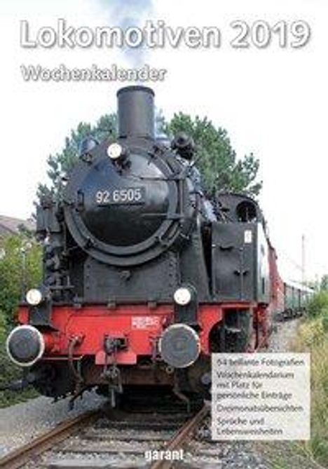 Wochenkalender Lokomotiven 2019, Diverse