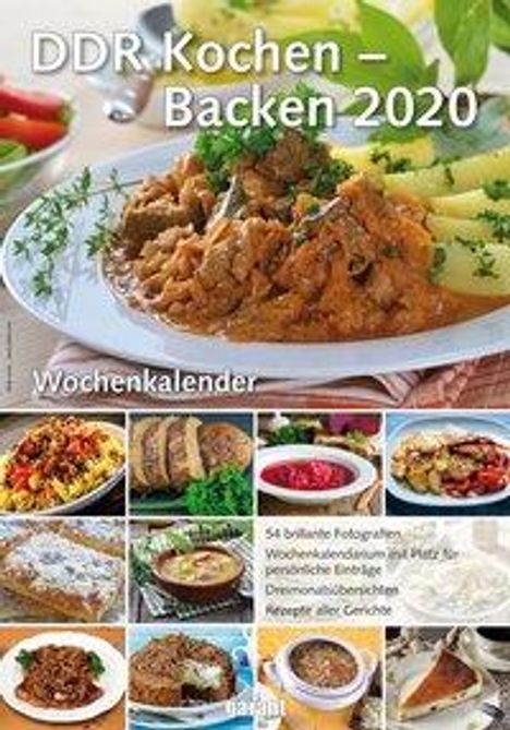 DDR Kochen - Backen 2020 Wochenkalender, Diverse