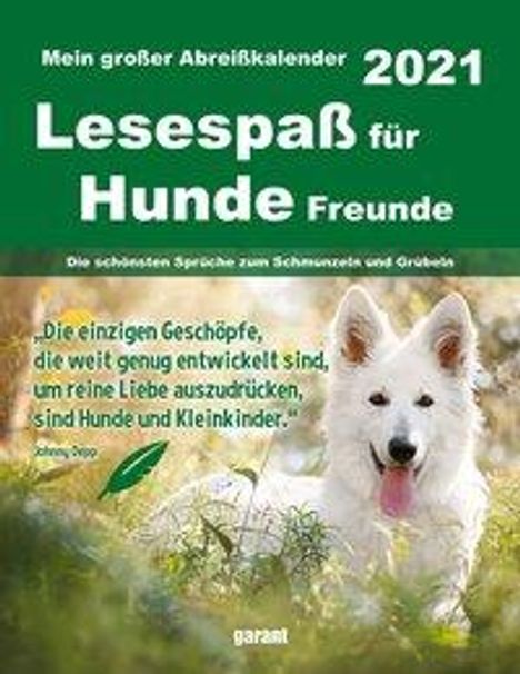 Hundefreunde 2021 Abreißkal., Kalender