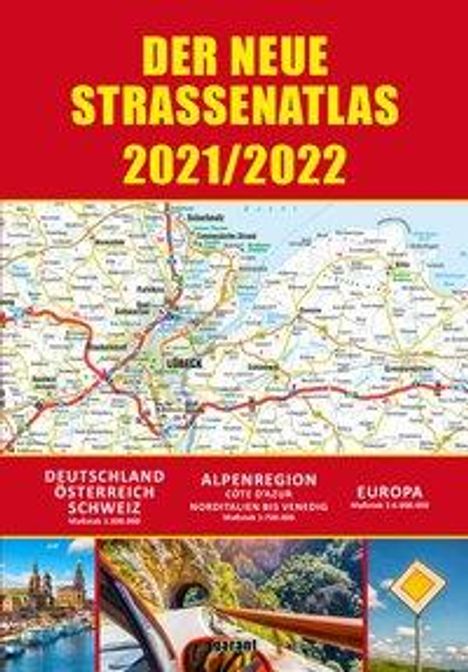 Straßenatlas 2021/2022 für Deutschland und Europa, Buch