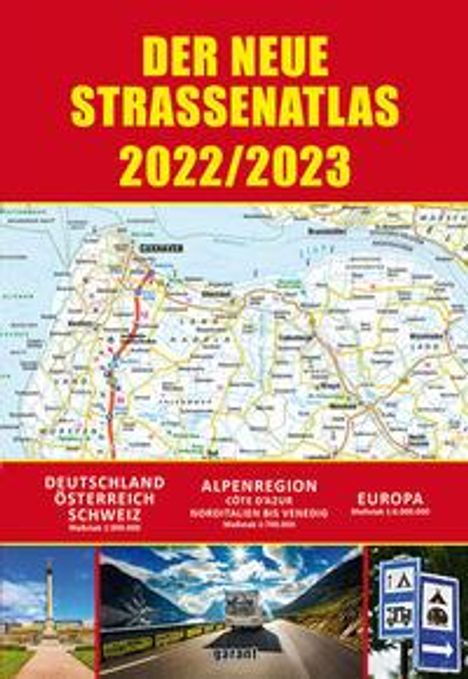 Straßenatlas 2022/2023/ Deutschland/ Europa, Buch