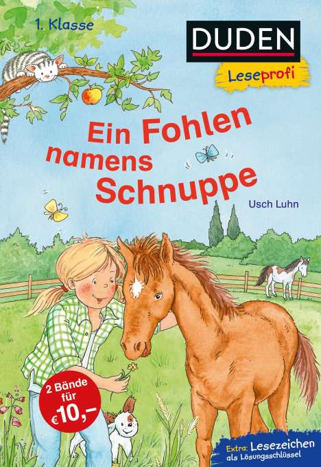 Usch Luhn: Duden Leseprofi - Ein Fohlen namens Schnuppe, 1. Klasse, Buch