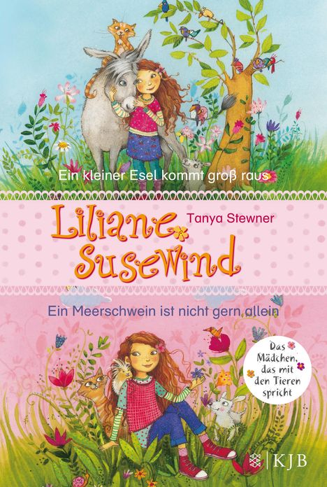 Tanya Stewner: Liliane Susewind. Ein kleiner Esel kommt groß raus &amp; Ein Meerschwein ist nicht gern allein. (Doppelband 1 &amp; 2 für jüngere Leser), Buch
