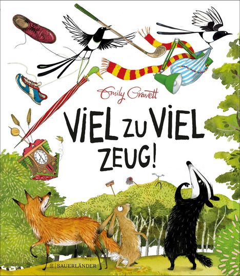 Emily Gravett: Viel zu viel Zeug!, Buch