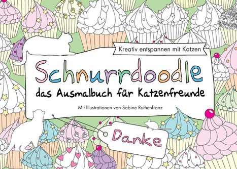 Sabine Ruthenfranz: Schnurrdoodle - Danke - das Ausmalbuch für Katzenfreunde, Buch