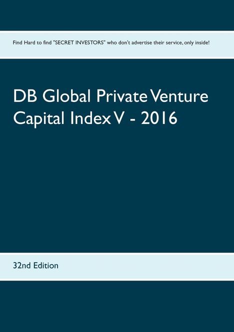 DB Global Private Venture Capital Index V - 2016, Buch