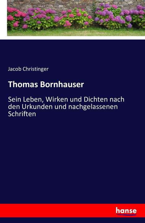 Jacob Christinger: Thomas Bornhauser, Buch