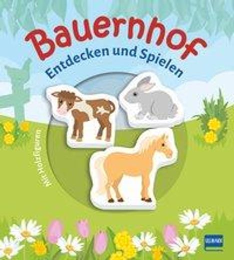 Bauernhof (Pappbilderbuch + 3 Holzfiguren), Buch