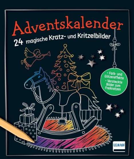 Sandra Frings: Frings, S: Adventskalender - 24 magische Kratz- und Kritzelb, Buch