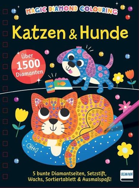 Imagine That: Magic Diamond Colouring - Katzen &amp; Hunde, Buch