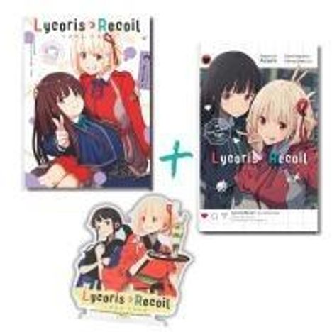 Lily Spider: Lycoris Recoil Bundle: Manga + Roman + Acrylfigur, Buch