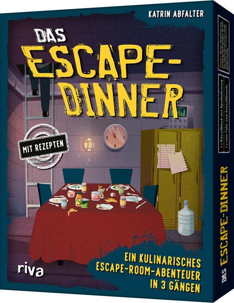 Katrin Abfalter: Das Escape-Dinner - Ein kulinarisches Escape-Room-Abenteuer in 3 Gängen, Spiele