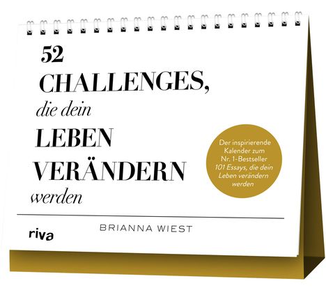 Brianna Wiest: 52 Challenges, die dein Leben verändern werden, Kalender