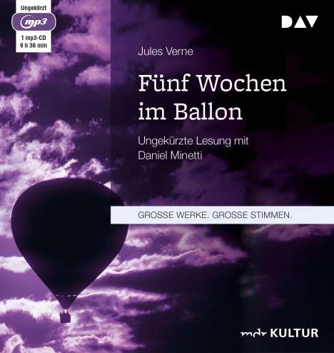 Jules Verne: Fünf Wochen im Ballon, 2 CDs