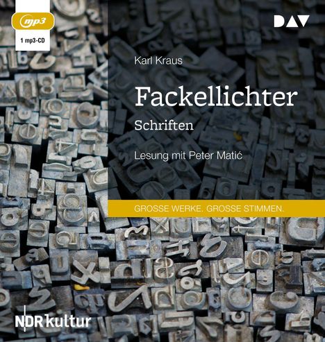 Karl Kraus: Fackellichter. Schriften, MP3-CD
