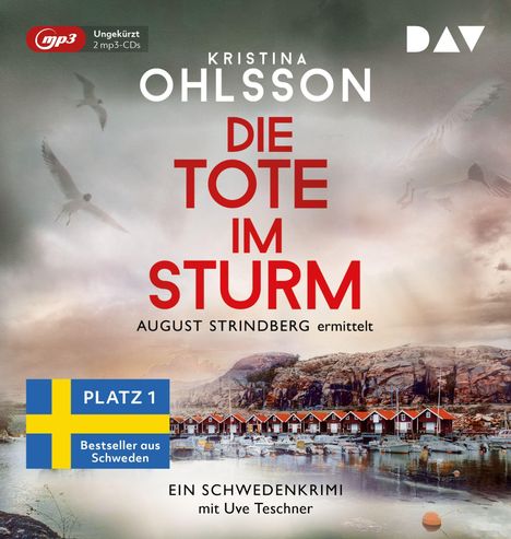 Kristina Ohlsson: Die Tote im Sturm. August Strindberg ermittelt, 2 MP3-CDs