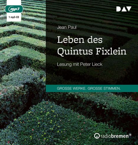 Jean Paul: Leben des Quintus Fixlein, MP3-CD