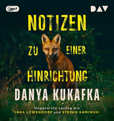 Danya Kukafka: Notizen zu einer Hinrichtung, MP3-CD