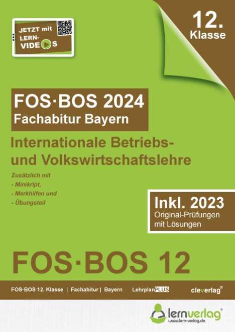 Abiturpr. FOS/BOS BY 2024 Intern. BWL VWL, Buch