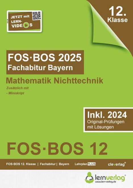 Abiturprüfung FOS/BOS Bayern 2025 Mathematik Nichttechnik 12. Klasse, Buch