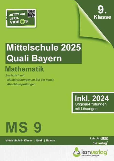 Original-Prüfungen Mittelschule Bayern 2025 Quali Mathematik, Buch
