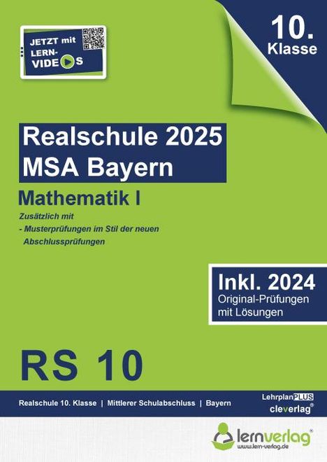 Original-Prüfungen Realschule Bayern 2025 Mathematik I, Buch