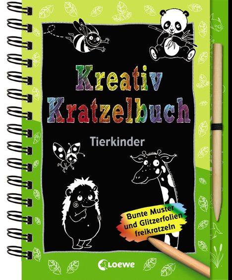 Kreativ-Kratzelbuch: Tierkinder, Buch