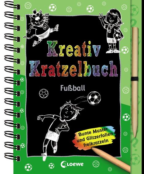 Kreativ-Kratzelbuch: Fußball, Buch