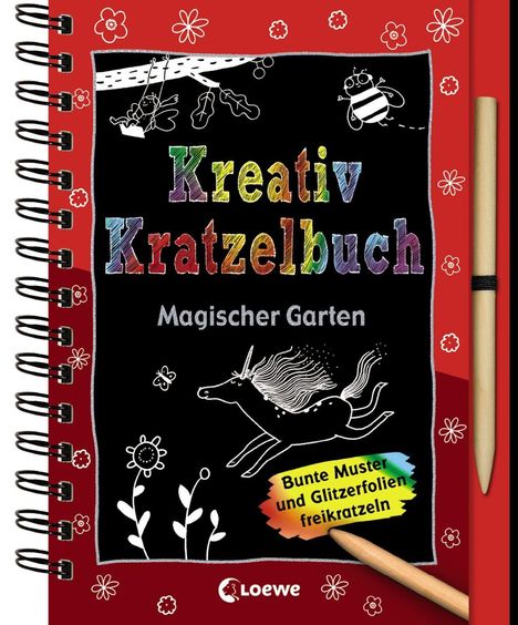 Kreativ-Kratzelbuch: Magischer Garten, Buch