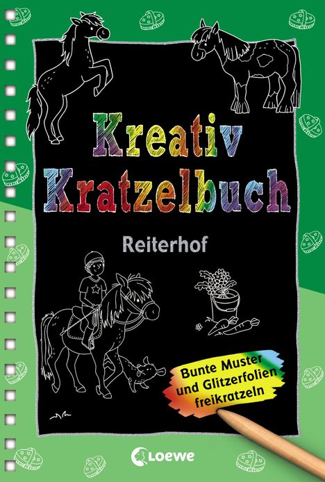Kreativ-Kratzelbuch: Reiterhof, Buch