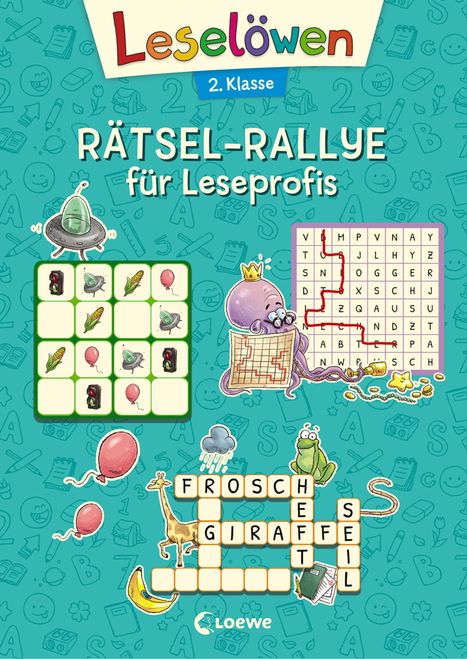 Leselöwen Rätsel-Rallye für Leseprofis - 2. Klasse (türkis), Buch
