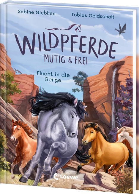 Sabine Giebken: Wildpferde - mutig und frei (Band 3) - Flucht in die Berge, Buch