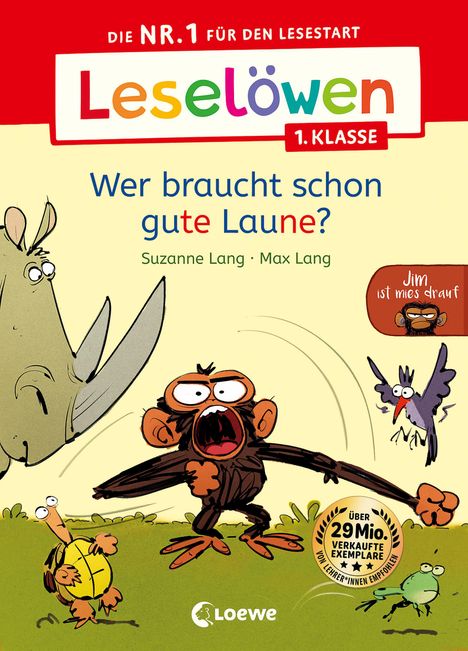 Suzanne Lang: Leselöwen 1. Klasse - Jim ist mies drauf - Wer braucht schon gute Laune?, Buch