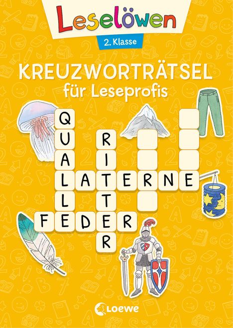 Leselöwen Kreuzworträtsel für Leseprofis - 2. Klasse (Sonnengelb), Buch