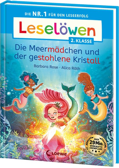 Barbara Rose: Leselöwen 2. Klasse - Die Meermädchen und der gestohlene Kristall, Buch