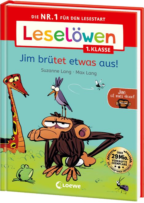 Suzanne Lang: Leselöwen 1. Klasse - Jim ist mies drauf - Jim brütet etwas aus!, Buch