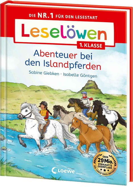 Sabine Giebken: Leselöwen 1. Klasse - Abenteuer bei den Islandpferden, Buch
