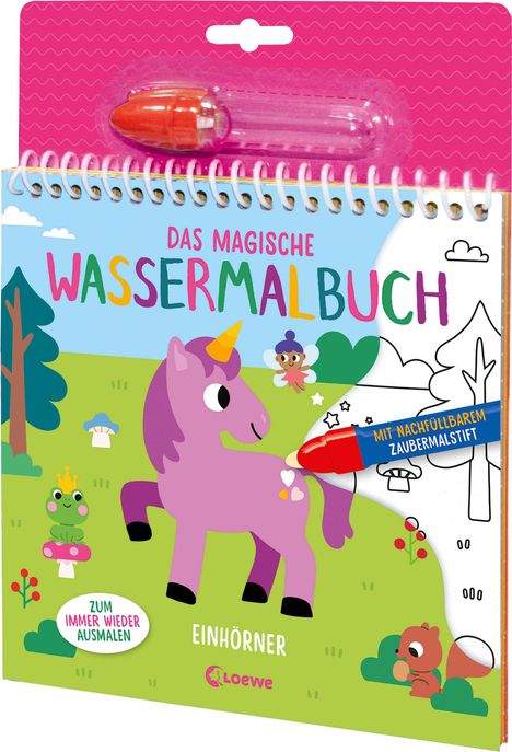 Das magische Wassermalbuch - Einhörner, Buch